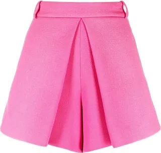 Pleat-Detail Tailored Shorts