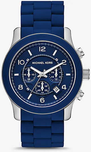 Oversized Runway Navy-Tone Watch