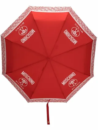 Logo-Print Compact Umbrella