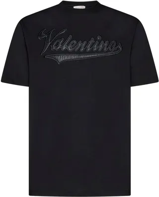Valentino Logo Patch Crewneck T-Shirt