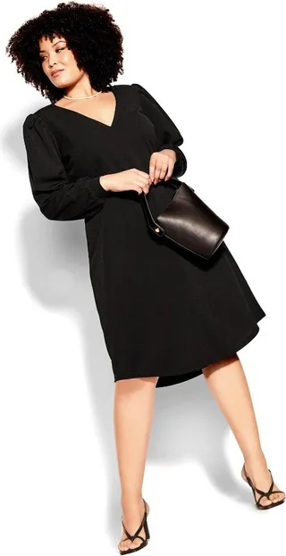 CITY CHIC | Women's Plus Size Quiero Midi Dress - black - 16W