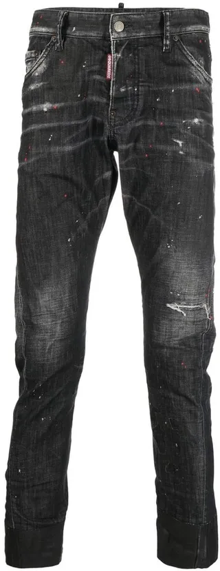 Distressed Skinny-Fit Jeans