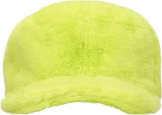 Faux fur baseball cap
