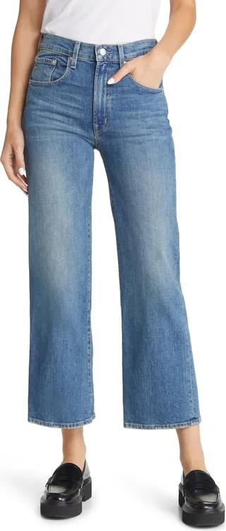 Marli High Waist Ankle Wide Leg Jeans