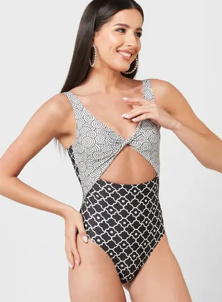 Cutout Detail Swimsuit