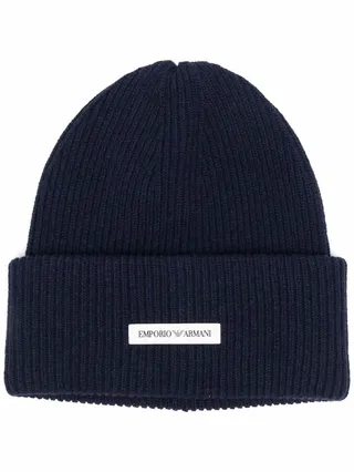 Ribbed-Knit Wool Beanie