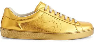 Ace metallic low-top sneakers