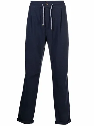Straight-Leg Cotton Trousers