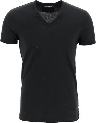 Dolce & Gabbana Re-Edition T-Shirt With Destroyed Detailing