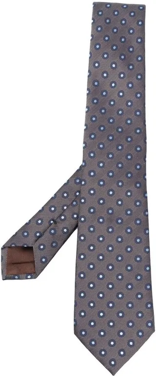 Graphic-Print Pointed Tie