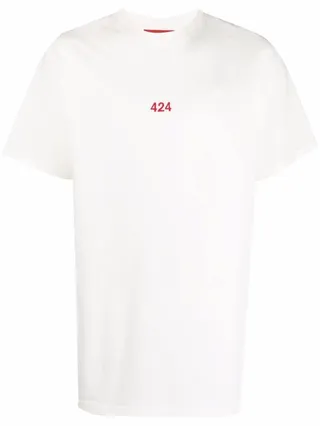 embroidered-logo T-shirt