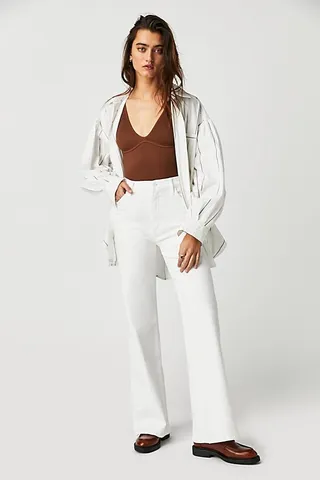 MOTHER The Hustler Roller Skimp Jeans by MOTHER at Free People