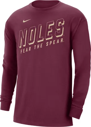 Florida State Nike Men's College Long-Sleeve Max90 T-Shirt in Red