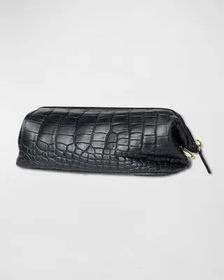 Men's Alligator Travel Toiletry Bag