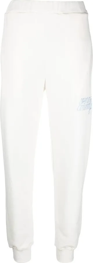 Embroidered-Logo Slim Track Pants