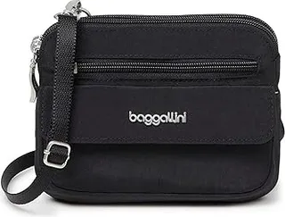 Baggallini Modern Everywhere Mini (Black) Cross Body Handbags