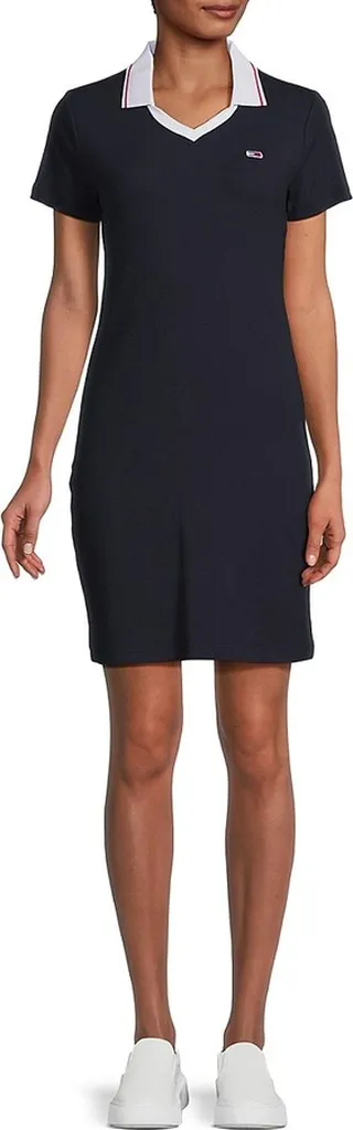 Ribbed Polo Dress