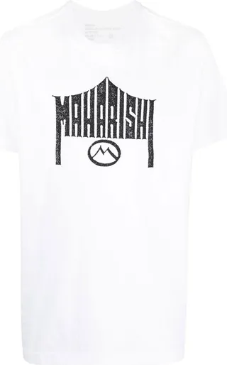 logo-print organic cotton T-shirt
