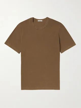 Slim-Fit Combed Cotton-Jersey T-Shirt