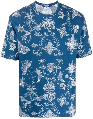 paisley-print T-shirt