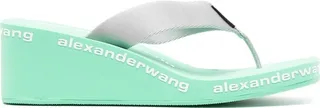 Wedge-Heel Flip-Flop Sandals