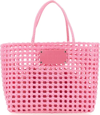 Large Woven Mesh Shopping Bag