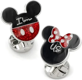x Disney Mickey & Minnie 'I Love Us' Cuff Links
