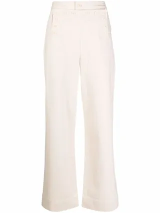 High-Waisted Sailor Trousers