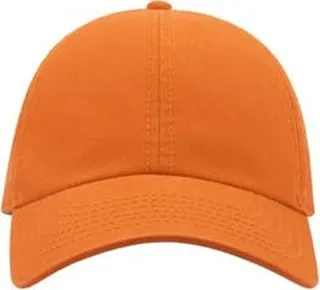 Atlantis Action 6 Panel Chino Baseball Cap (Pack of 2) - Orange