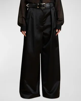 Rico Pleated Wide-Leg Pants