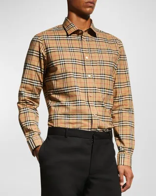 Men's Simpson Check-Pattern Sport Shirt