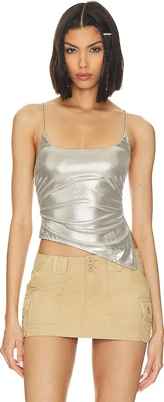 Lexie Metallic Halter Top