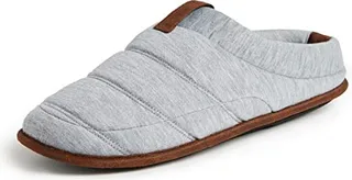 Dearfoams Men's Ashton Quilted Memory Foam Jersey Clog Slipper