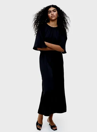 Tie Detail Belted Dress