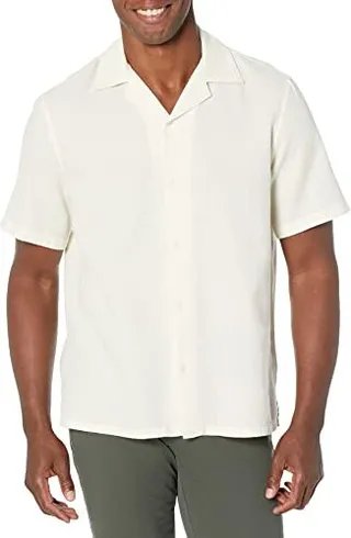 Club Monaco Men's SS CC Waffle Check