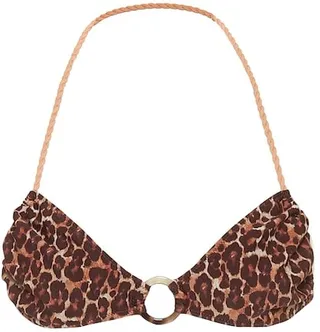 Lira leopard-print bikini top
