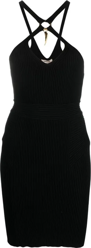 Tiger Tooth halterneck dress