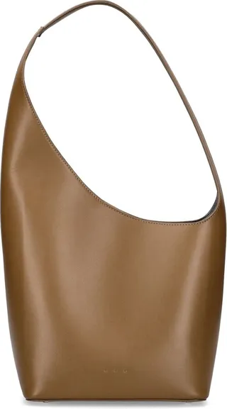 Demi Lune smooth leather shoulder bag