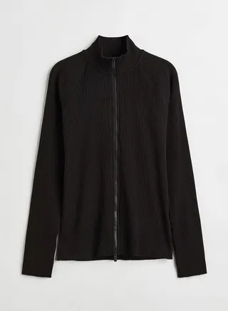 Zip Through Knitted Top