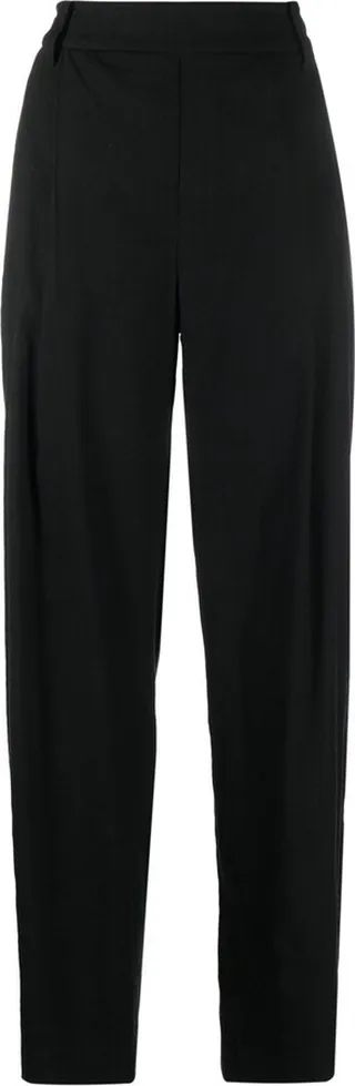Pleat-Front Straight Leg Trousers