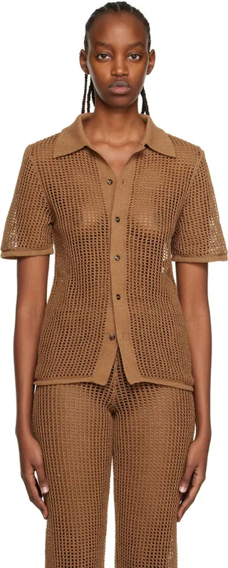 SIR. Brown Dulcie Polo Shirt