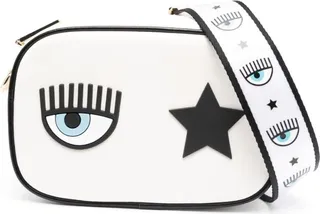Eyelike-motif crossbody bag