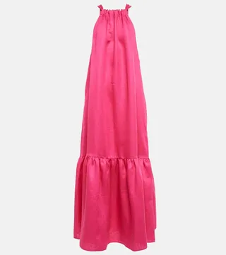 Ibiza linen maxi dress