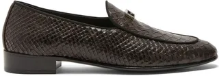 GZ Rudolph snakeskin-effect loafers