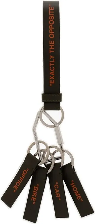 Off-White Slogan Printed Keyring