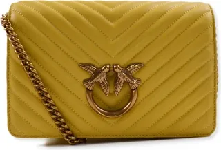 Pinko Classic Click V-Quilted Shoulder Bag