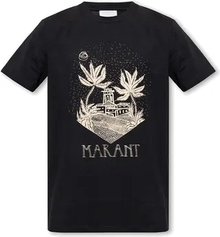 Isabel Marant Logo-Printed Crewneck T-Shirt