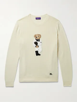 Logo-Appliqued Cashmere Sweater