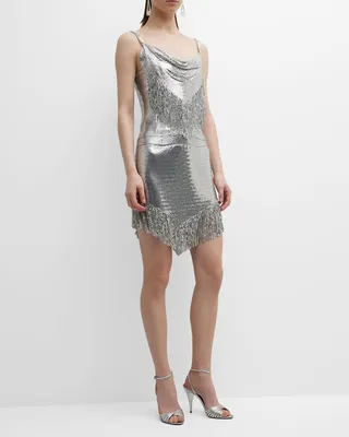 Fringe Chainmail Mini Skirt