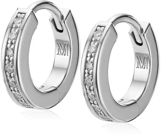 Fiji Skinny Diamond Huggie Hoop Earrings